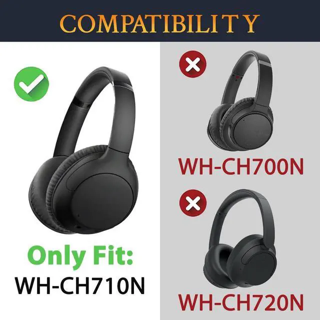 Alt view image 2 of 5 - Headband Cover for Sony WH-CH710N/WH-CH710 (Do Not Fit WH-CH700N/WH-CH720N) Headphones, Replacement Headstrap Pad Repair Part - Grey
