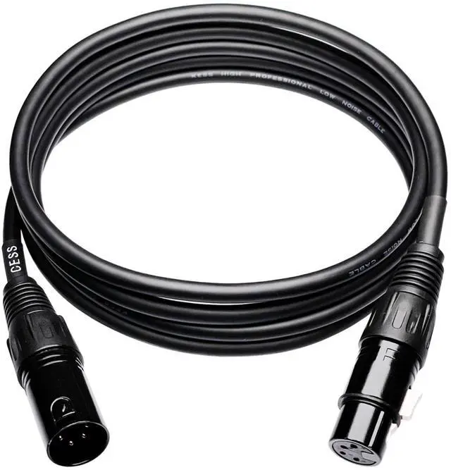 Main image of 4-Pin XLR Male to Female Balanced Extension Cable, 6 ft, 1 Cable