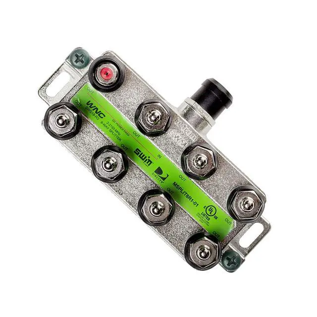 Alt view image 2 of 5 - Directv 8-Way Wide Band Splitter for SWM LNB