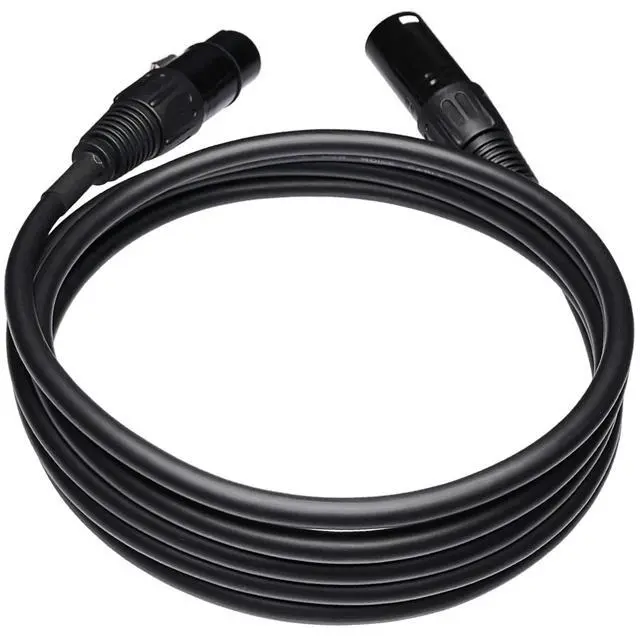 Alt view image 6 of 6 - 4-Pin XLR Male to Female Balanced Extension Cable, 6 ft, 1 Cable