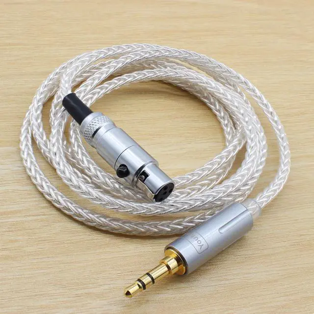 Alt view image 2 of 4 - 3.5mm Replacement Audio Upgrade Cable Compatible with Sennheiser HD490 PRO HD490 PRO Plus HD480 PRO HD480 PRO Plus Headphones 4-Pin Mini-XLR 4ft/1.2m