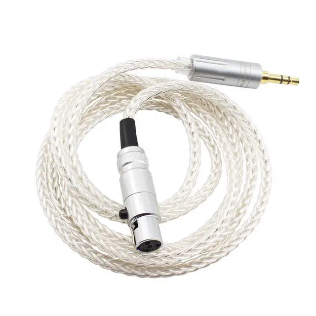 Alt view image 3 of 4 - 3.5mm Replacement Audio Upgrade Cable Compatible with Sennheiser HD490 PRO HD490 PRO Plus HD480 PRO HD480 PRO Plus Headphones 4-Pin Mini-XLR 4ft/1.2m