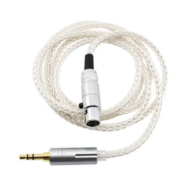 Alt view image 4 of 4 - 3.5mm Replacement Audio Upgrade Cable Compatible with Sennheiser HD490 PRO HD490 PRO Plus HD480 PRO HD480 PRO Plus Headphones 4-Pin Mini-XLR 4ft/1.2m