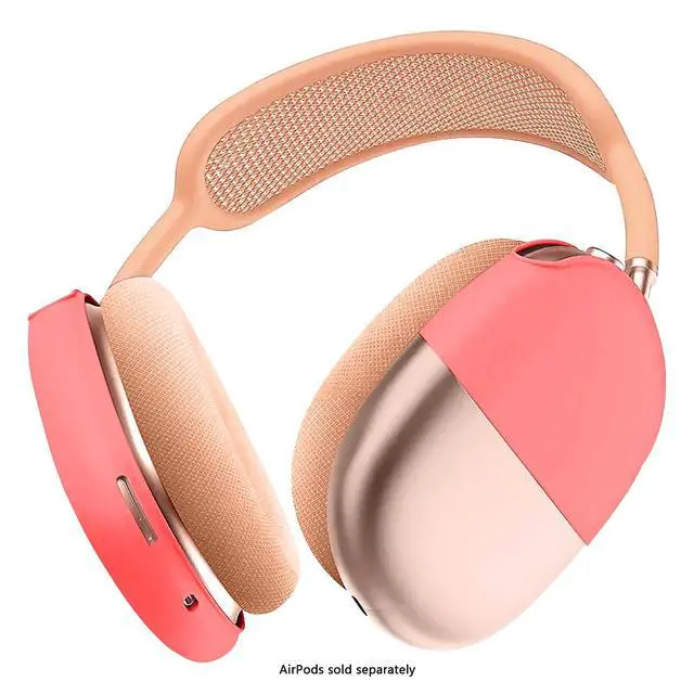 Alt view image 3 of 7 - SaharaCase - Liquid Silicone Cover Case for AirPods Max, Orange, (HP00182)