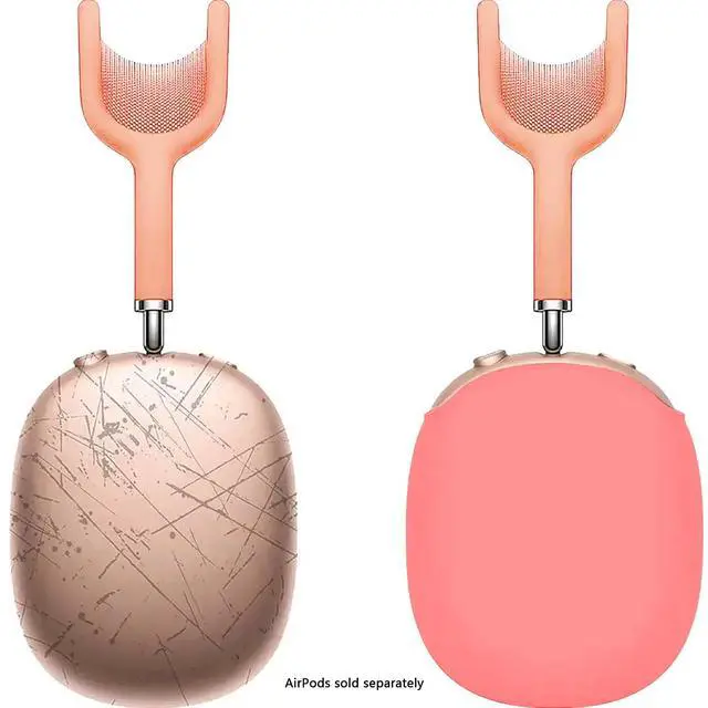 Alt view image 4 of 7 - SaharaCase - Liquid Silicone Cover Case for AirPods Max, Orange, (HP00182)