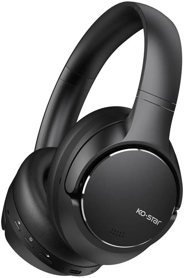 Main image of Wireless Hybrid Active NoiseCancelling headphones, Over Ear Headset, 60H,Bluetooth 6.0 Spacial Audio, Head Tracking, Customize Via APP,DeepBass, Hi-Res, Travel Home Office Gaming. Silver or Black