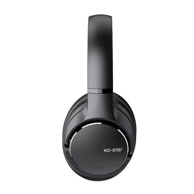 Alt view image 4 of 6 - Wireless Hybrid Active NoiseCancelling headphones, Over Ear Headset, 60H,Bluetooth 6.0 Spacial Audio, Head Tracking, Customize Via APP,DeepBass, Hi-Res, Travel Home Office Gaming. Silver or Black