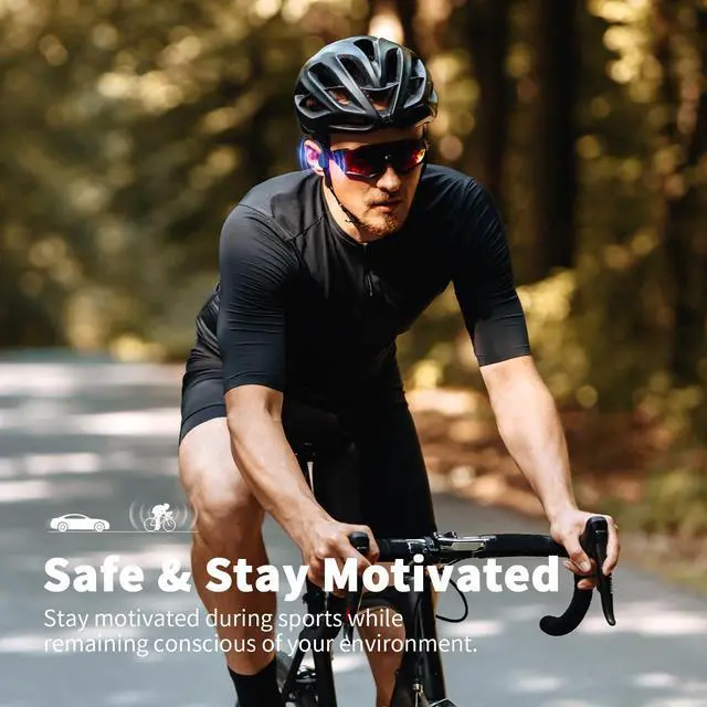 Alt view image 3 of 7 - 2026 Upgrade Bone Conduction Headphones, Open Ear Headphones, Wireless Bluetooth 6.0 Earphones with Mic, IPX6 Sport Headphones for Running, Cycling, Workout(BlueA1)