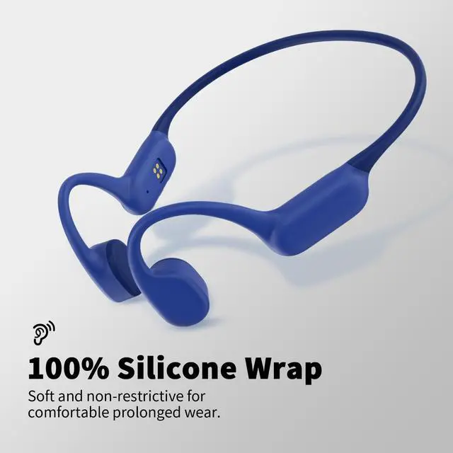 Alt view image 4 of 7 - 2026 Upgrade Bone Conduction Headphones, Open Ear Headphones, Wireless Bluetooth 6.0 Earphones with Mic, IPX6 Sport Headphones for Running, Cycling, Workout(BlueA1)