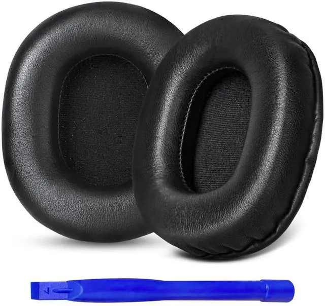 Main image of Earpads Replacement for Audio Technica ATH M50X M50xBT2 M50xLAB M40X M30X M20X MSR7 SX1 Monitor Headphones, Ear Pads Cushions with Genuine Lambskin Leather, High-Density Foam (Lambskin-Black)