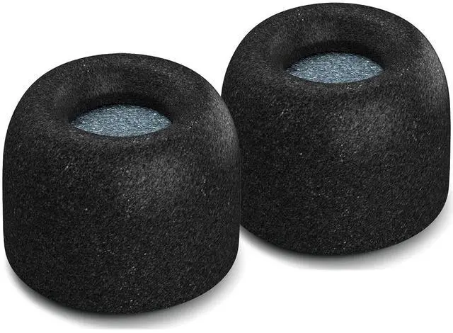 Main image of Memory Foam Replacement Ear Tips, Black, Medium (3 Pairs) | For Google Pixel Buds & Google Pixel Buds A-Series, Ultimate Comfort, Secure Fit, Superior Noise Isolation