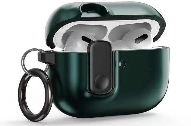 Main image of Modern Lock for Apple AirPods Pro 3rd Generation Case (2025) Sleek Protective Style with Locking Security Compatible with Airpods Pro 3 (Metallic Green)