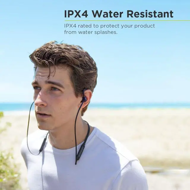 Alt view image 3 of 5 - PureBoom Sport Wireless Earbuds, 10H Playtime, Lightweight, Sweat/Water Resistant with Built-in Mic for iPhone/Android Phones/TV/Laptops and More Bluetooth Devices