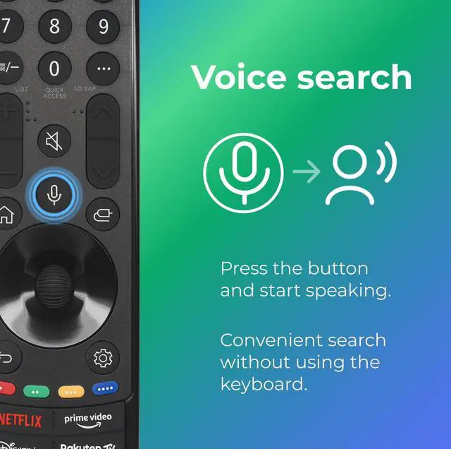 Alt view image 4 of 6 - Universal Magic Remote Control MR21GA for LG Smart TV, Replacement for MR20GA MR22GA MR23GA MR24GA AKB75855501, with Pointer Navigation and Voice Search, for OLED NanoCell QNED WebOS TV