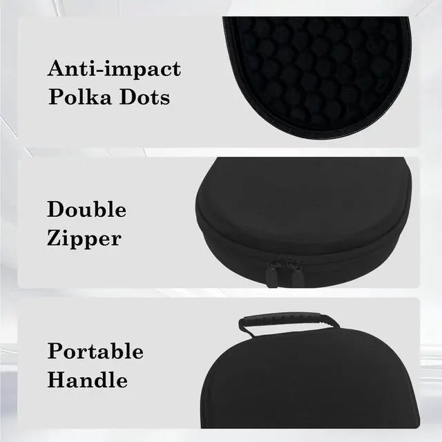 Alt view image 5 of 7 - Hard Case,Smart Case for Apple AirPods Max and Airpods Max 2 | Built-in Sleep Mode,Travel Protective Carrying Case,Shock-Resistant Storage BoxBlack