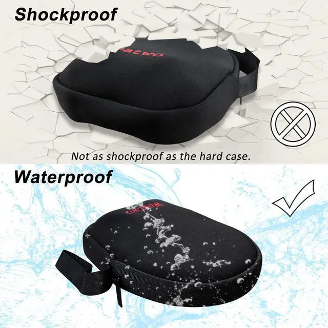 Alt view image 6 of 6 - Headphone Storage Bag for Travel Carrying SBR Lightweight Headset Case | Bag for Foldable Over Ear Headphones/Neckband Earbuds, Fit for Sony, Skullcandy, Plantronics, Bose, Beats, JBL, Sennheiser