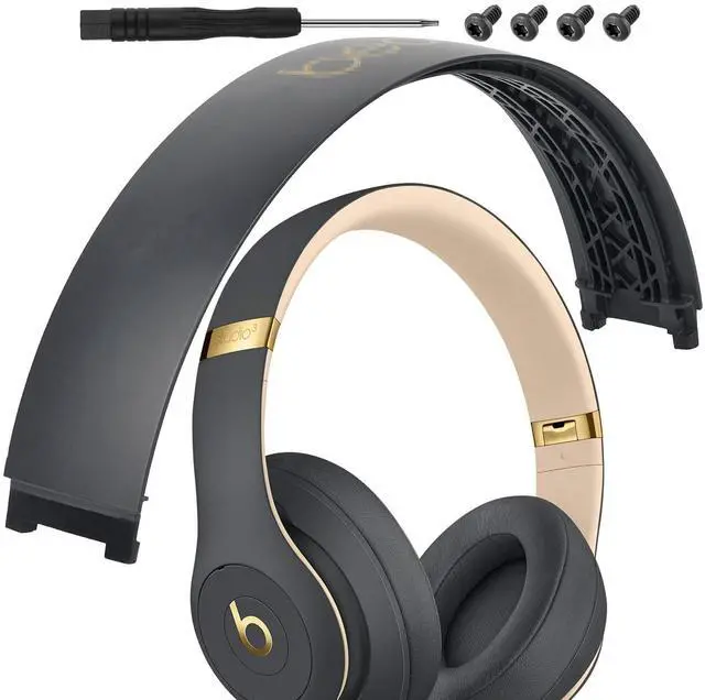 Main image of Studio 3 Headband Replacement Parts Accessories Studio3 Arch Head Band Cover Pad Repair Kit Compatible with Beats Studio 3 Wireless Top Headband. (Shadow Gray)