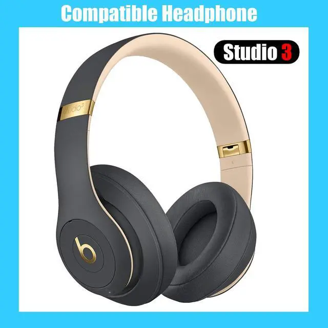 Alt view image 2 of 6 - Studio 3 Headband Replacement Parts Accessories Studio3 Arch Head Band Cover Pad Repair Kit Compatible with Beats Studio 3 Wireless Top Headband. (Shadow Gray)