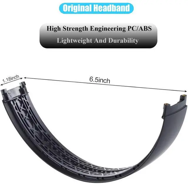 Alt view image 6 of 6 - Studio 3 Headband Replacement Parts Accessories Studio3 Arch Head Band Cover Pad Repair Kit Compatible with Beats Studio 3 Wireless Top Headband. (Shadow Gray)
