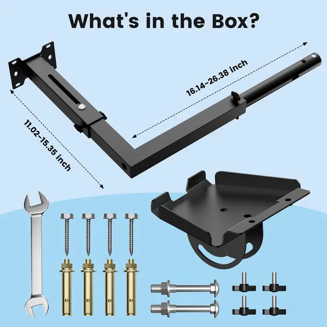 Alt view image 2 of 7 - Starlink Mount for Standard 4/4X/Gen 3, Adjustable Starlink Wall Mount | Heavy-Duty Manganese Steel Starlink V4 Mount, 360° Rotation & Telescoping Arm, Rustproof, Supports 60LBS+, Easy Install