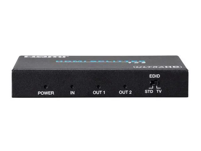 Alt view image 3 of 6 - Blackbird 4K Pro 1x2 HDMI Splitter - HDR, 18Gbps, 4K 60Hz, YCbCr 4:4:4, With HDCP 2.2 Support (Compatible with PS4/5 Xbox Apple TV Fire Stick Roku Blu-Ray Player)