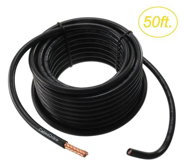Alt view image 2 of 3 - CablesOnline, 50ft. RG8X (Mini-RG8) 50-Ohm 16-AWG Bare-Copper Made-in-The-USA Bulk Coax Cable, Black, R8X-050