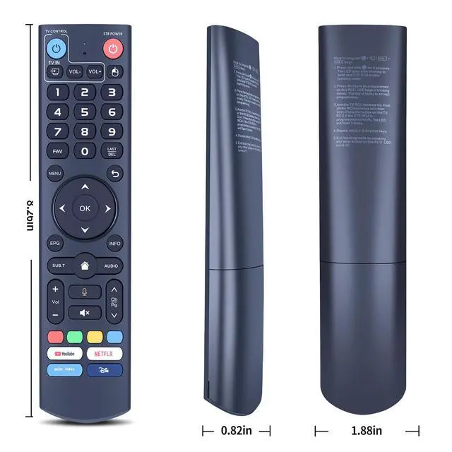 Alt view image 2 of 3 - Voice Remote Replacement for WE2USAT K3 PRO+ / K3 PRO Android TV Box | Voice Control, Easy Pairing, 4 Dedicated Shortcut Buttons
