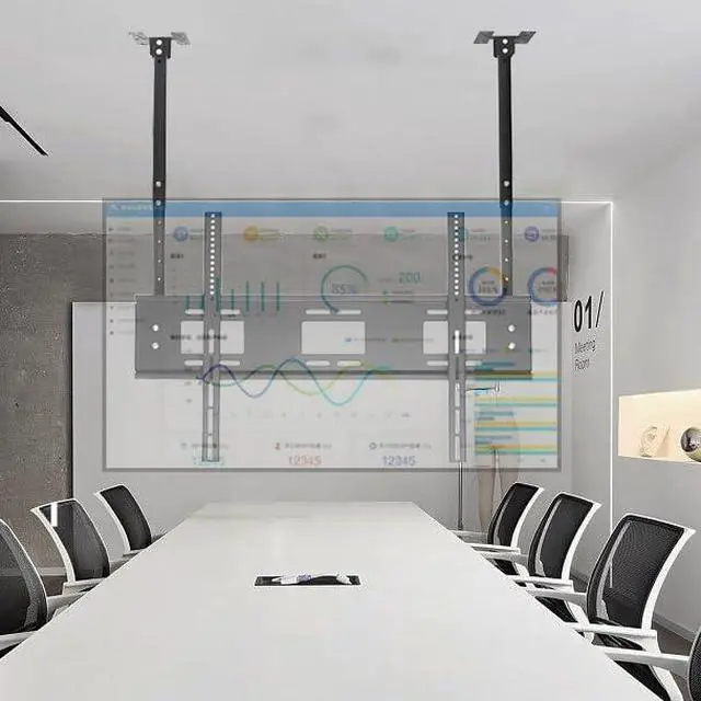 Main image of Ceiling tv Mount for 55-86 inch Flat Screen Displays, Height Adjustable,Tilt Ceiling Mount TV Bracket, Hanging tv Mount Holds up to 154lbs, Max VESA 900x600mm (Single Screen)