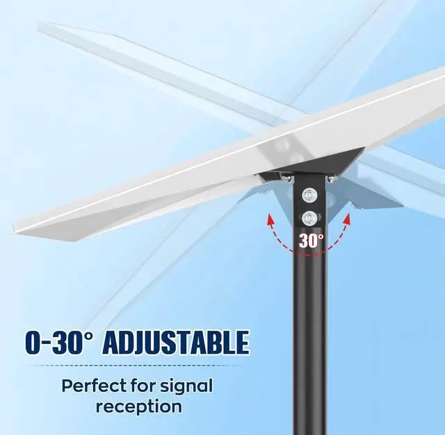Alt view image 3 of 7 - 7.5FT Starlink Mount Kit for Standard 4/4X/Gen 3 for Backyard Outdoors | Starlink Gen 3 Pole Mount Kit, 7.5FT Starlink Ground Pole Mount Gen 3 with Pipe Adapter, Starlink Mounting Kit