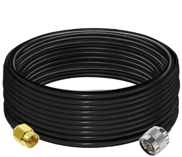 Main image of RG58 SMA Male to N Male Coax Cable 33.3ft(10M) Extension Cable 1PCS | SMA N Coax Cable RG58 Low Loss Extension Coaxial Jumper SMA Male to N Male 50ohm for 3G 4G LTE WiFi Antenna Wireless Network