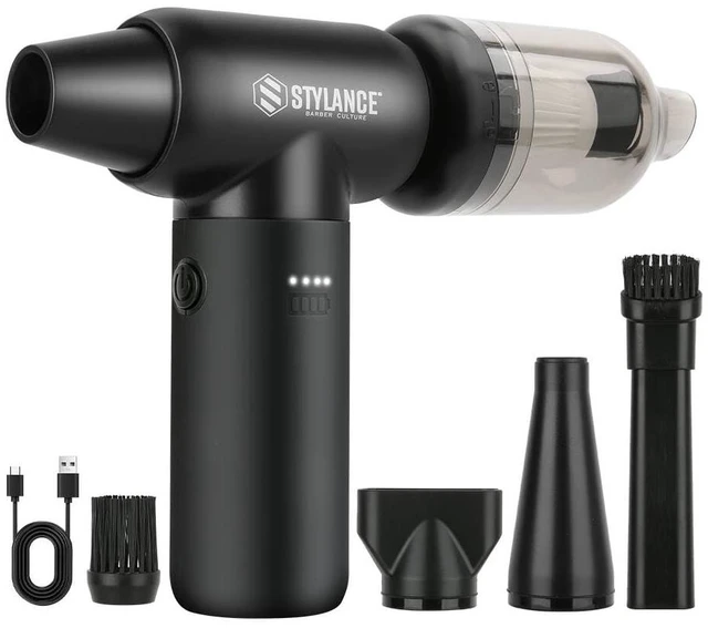 Main image of Compressed Air Duster,110000RPM Electric Air Duster, Mini Blower Jet Dry Blower for Computer, Keyboard, Car, Home, Outdoor Cleaning, Type-C (Black)