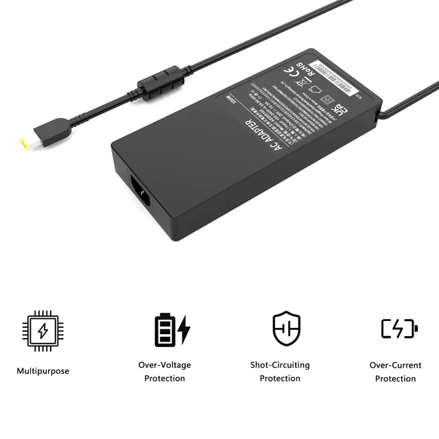 Alt view image 4 of 7 - 330W 20V 16.5A AC Laptop Charger Fit for Lenovo Legion pro 9 7 7i 5i 5 16IRX8 RTX 4070 4080 4090 Gaming Laptop