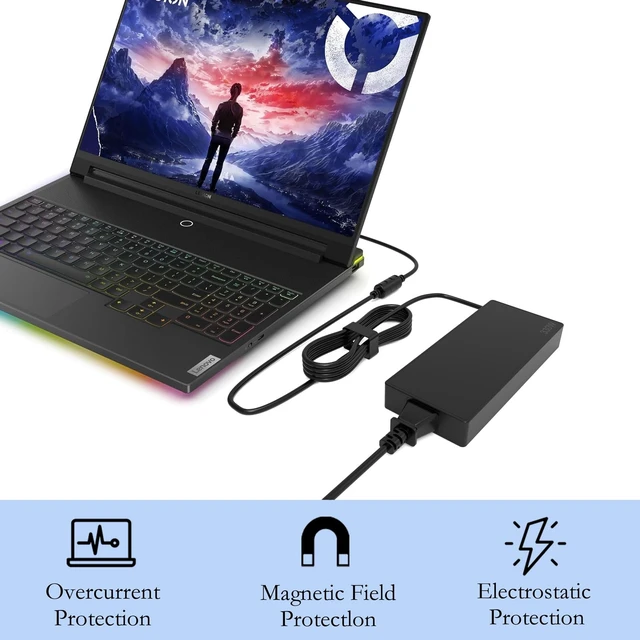 Alt view image 6 of 7 - 330W 20V 16.5A AC Laptop Charger Fit for Lenovo Legion pro 9 7 7i 5i 5 16IRX8 RTX 4070 4080 4090 Gaming Laptop