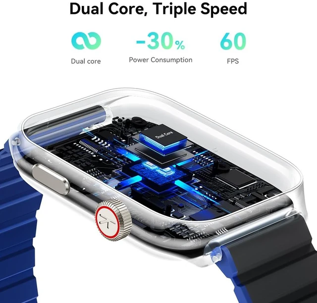 Alt view image 4 of 7 - Smartwatch for Men Women(Answer/Make Call), Smart Watches Compatible with Android & iPhone, 2.01'' AMOLED Display Fitness Tracker Watch with Alexa, Heart Rate/Sleep/SpO2 Monitor, 3ATM Waterproof