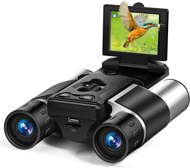 Main image of 2 Inch Camera Binoculars 10x Optical 8X Digital Zoom for Adults Built-in photo video function with 40MP & 2.5K resolution, equipped with 32GB card for outdoor use