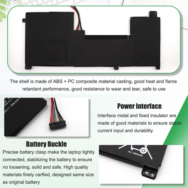 Alt view image 6 of 7 - L17M4PG2 L17C4PG2 Battery Replacement for Lenovo Legion Y730-17ICH For Y740-17ICH Y9000K Series, 5B10Q88558 5B10Q88556 5B10T11520 928QA224H L17L4PG2 L17S4PG2 L18C4PG1, 15.36V 76Wh 4955mAh