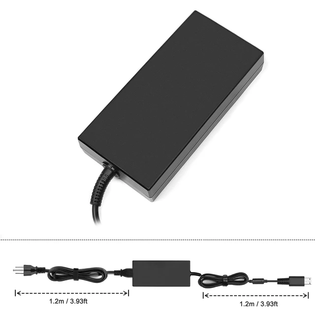 Alt view image 6 of 7 - 240W 230W USB Tip Charger Compatible with MSI GE66 GE76 Raider GP66 GP76 Leopard Gaming Laptop S93-0409380-D04 ADP-230GB D A17-230P1B (not fit msi gs66 gs75 ws66 Laptop)