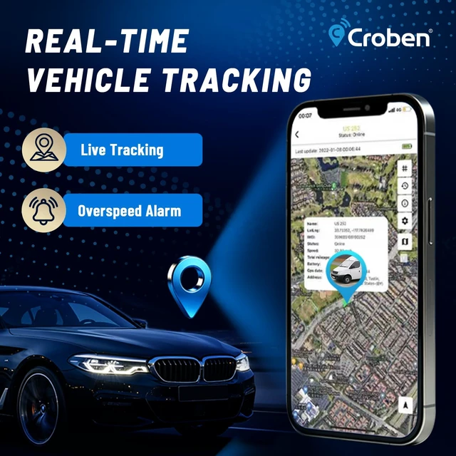 Alt view image 4 of 7 - GPS Tracker for Vehicles No Monthly Fee No Subscription Real-Time Tracking 4G SIM & Data Included,OBD,Geofence,Trip & Route History, Overspeed Alarm,for Fleets & Families(3 Years)