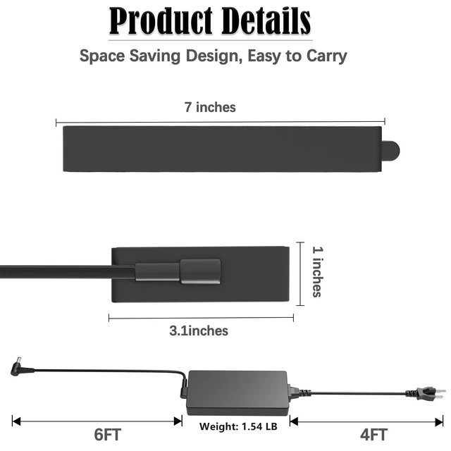 Alt view image 3 of 7 - 330W Slim AC Charger Adapter for ASUS ROG Strix Scar 16 17 18 G18 G634JY G634JZ G733PZ G733PY G733 G733CX G814JZ G814JI G834JY Zephyrus Duo 16 GX650PZ GX650PY A22-330P1A Laptop Power Supply Cord