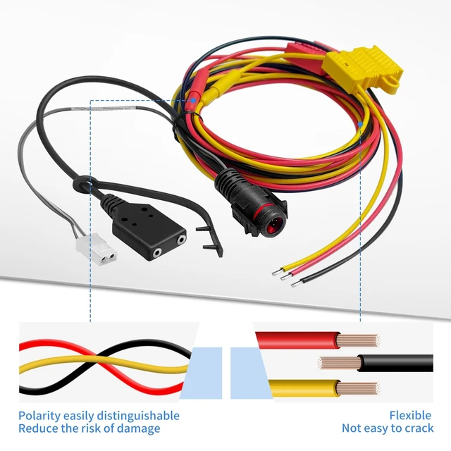 Alt view image 4 of 5 - HKN6188 HKN6188B DC Power Cable for Motorola XTL2500 XTL5000 XTL1500 APX4500 APX1500 APX7500 APX6500 PM1500 Radi