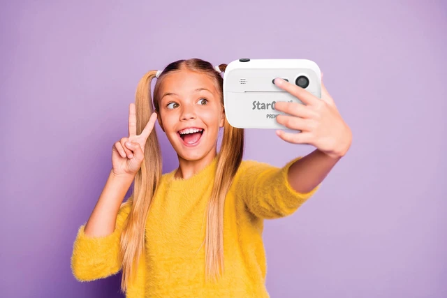 Alt view image 3 of 6 - StarCAM Print Camera, DJ150 Instant printer, photo & video, 32 GB SD card, includes 10 sticker roll