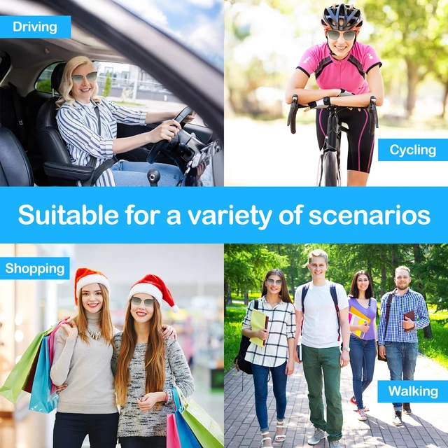 Alt view image 6 of 7 - Smart Audio Sunglasses Bluetooth UV Voice Control Outdoor Green Smart wireless bluetooth glasses, UV protection, Voice control, Unisex, For outdoor use, Audio sunglasses, Wireless, Green