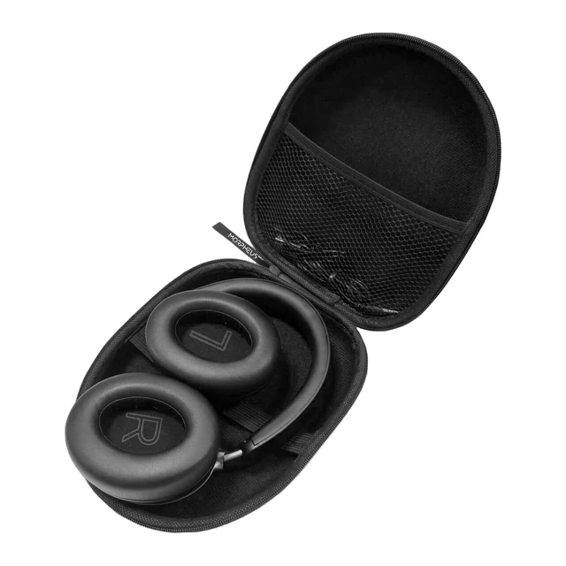 Alt view image 5 of 5 - Aspire ANC Wireless Noise Canceling Headphones - Bluetooth Headset with Microphone - Black/Silver - HP8550ANC for Work, Travel and Home