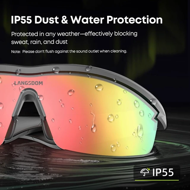 Alt view image 2 of 7 - AirNova Sport Audio Sunglasses, Polarized UV400, Bluetooth Headphones