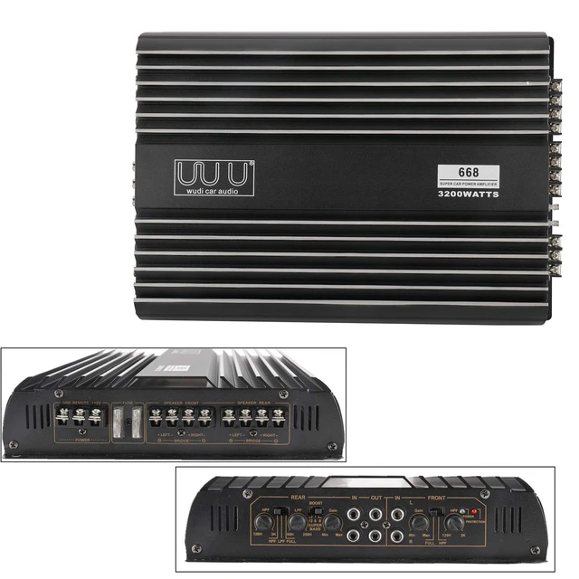 Alt view image 4 of 7 - 4 Channel Amplifier Car Audio Stereo Amplifier for Subwoofers 3200W 12V