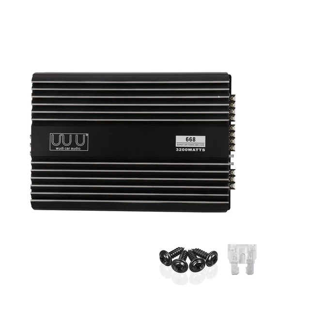 Alt view image 7 of 7 - 4 Channel Amplifier Car Audio Stereo Amplifier for Subwoofers 3200W 12V