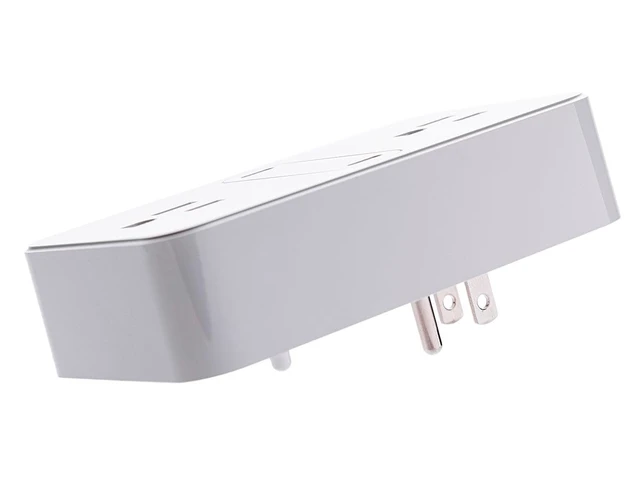 Alt view image 3 of 6 - 2-Outlet Wall Tap Power Strip with USB-C PD 50W + 20W Power Delivery, Wall Mountable, for Laptops and Mobile Phones - Workstream Collection