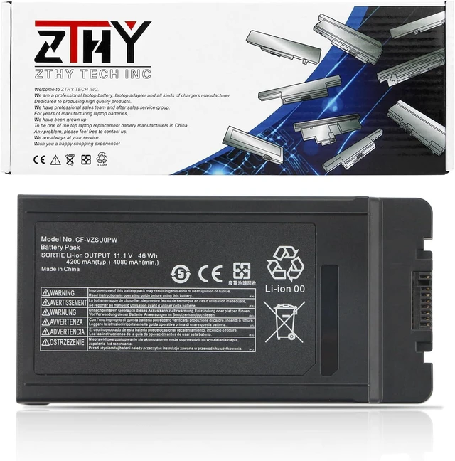 Main image of CF-VZSU0PW Battery Replacement for Panasonic Toughbook CF-54 MK1 MK2 MK3 54 Gloved Multi Touch 54 Performance 54 Prime 54 Lite CF-VZSU0PR CF-VZSU0PJS CF-VZSU0LW CF-VZSU0KR Battery 11.1V 46Wh 4200mAh