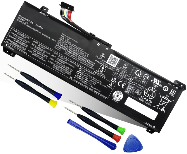 Main image of 60Wh L23M4PK4 Battery for Lenovo LOQ 15IRX9 15ARP9 15AHP9 15IAX9 15IAX9I / Legion 5-15IRX10 5-15IAX10 Series - SB11M64615 5B11M64608 L23B4PK4 L23D4PK4 L23L4PK4-15.44V 3887mAh