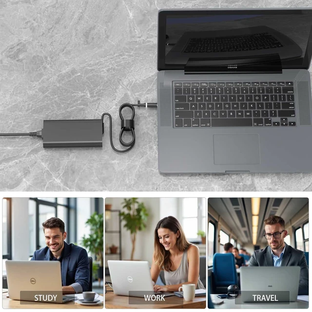 Alt view image 4 of 7 - New Slim 330W 19.5V 16.92A Laptop Charger for DELL Alienware M16 M17 M18 M18X X16 X17 X51 R1 R2 HA330PM201 DA330PM201 LA330PM201 08K4F9 P124F001 P120F001 P51E001 Gaming AC Power Supply Adapter Cord